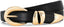 Belts For Women With Gold Buckle – Adjustable Black Leather Belt For
