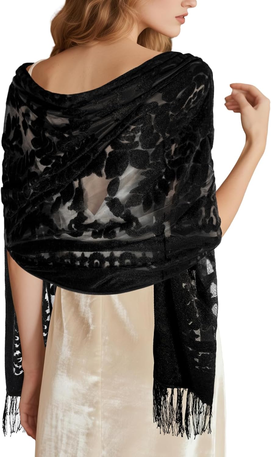 Lace Shawl Velvet Scarfs Shawls and Wraps for Evening Dresses Wedding Shawl Wraps for Dress Accessories Winter