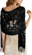 Lace Shawl Velvet Scarfs Shawls and Wraps for Evening Dresses Wedding Shawl Wraps for Dress Accessories Winter