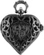 Women's Pocket Watch, Analog Display, Quartz Movement, Silver Stainles