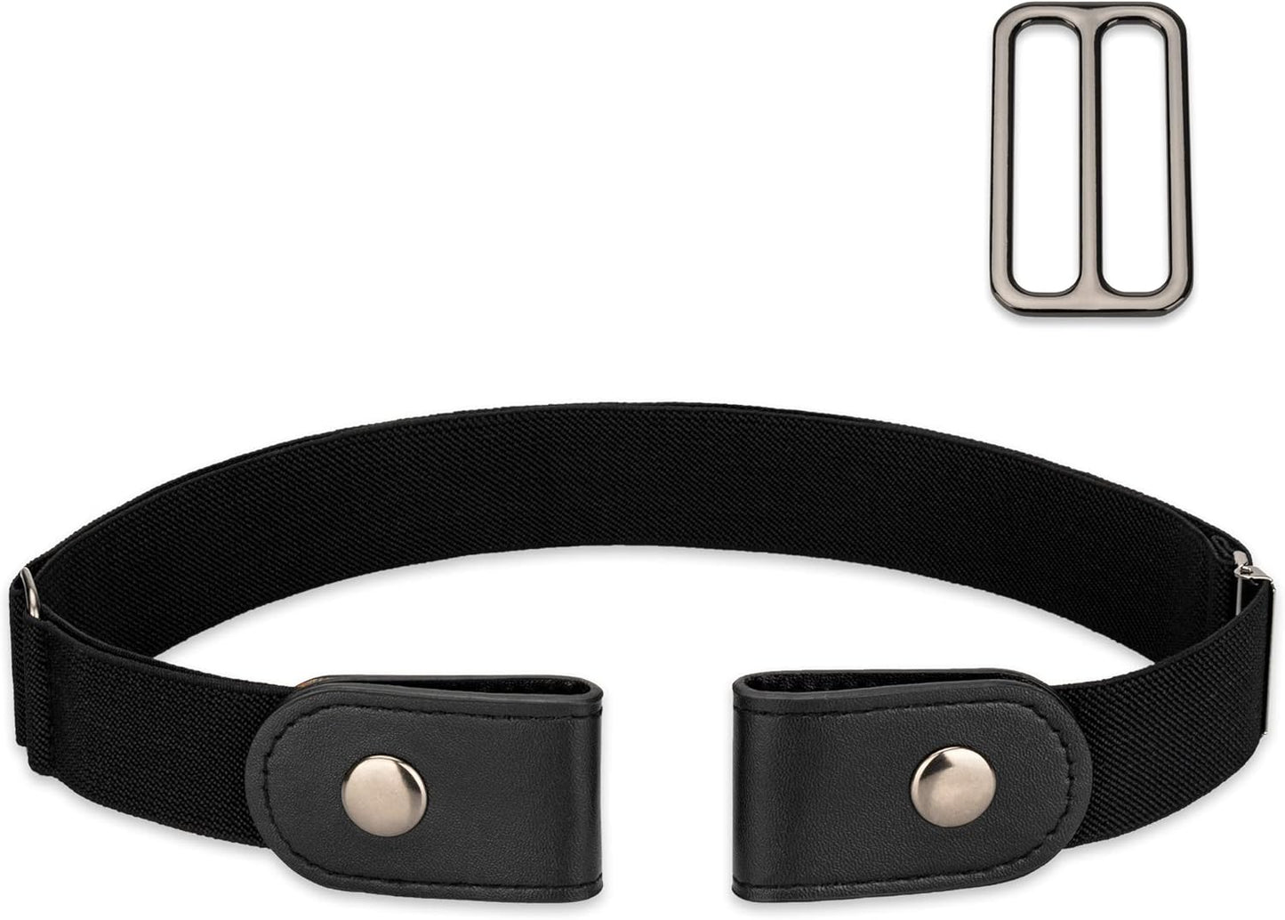 No Buckle Stretch Belt For Women Men, Elastic Invisible For Jeans