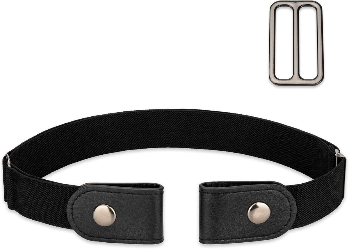 No Buckle Stretch Belt For Women Men, Elastic Invisible For Jeans