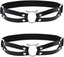 2pcs Adjustable Faux Leather Leg Garter, Elastic Punk Thigh Straps for Ladies