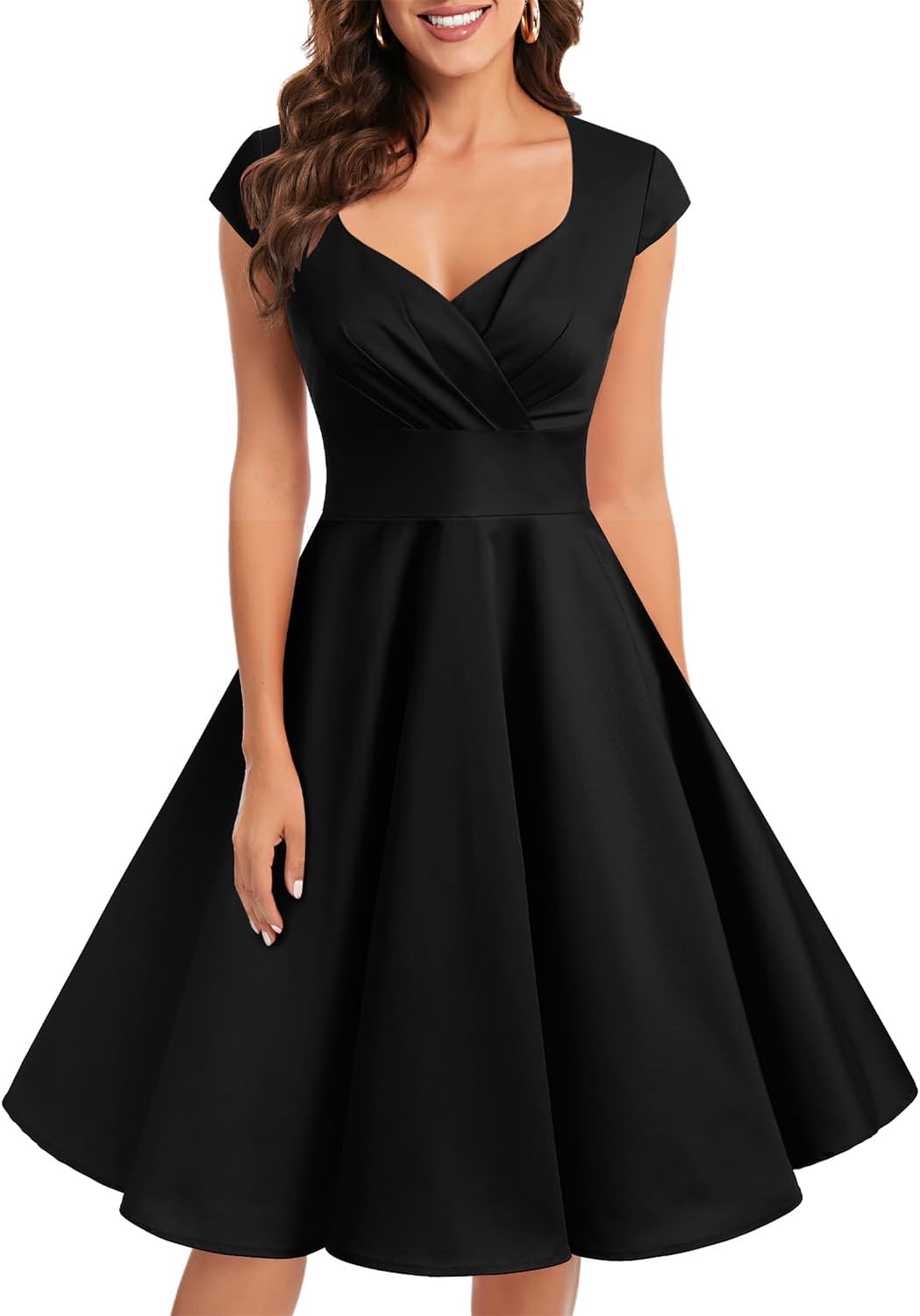Bbonlinedress Women Short 1950s Retro Vintage Cocktail Party Swing Dresses