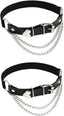 Adjustable Leg Garter with Chains, Elastic Punk Thigh Garters for Women, 1 Pair