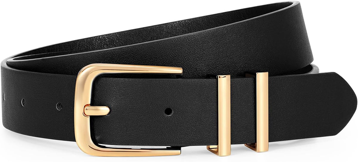 Women's Soft Faux Leather Belt For Jeans Pants Dress Fashion Ladies