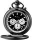 Smooth Quartz Pocket Watches for Men Multifunctional Chronograph Class