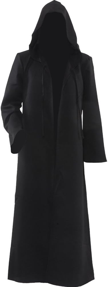 Men's Cosplay Cloak Robe Costume Halloween Tunic Hooded Uniform