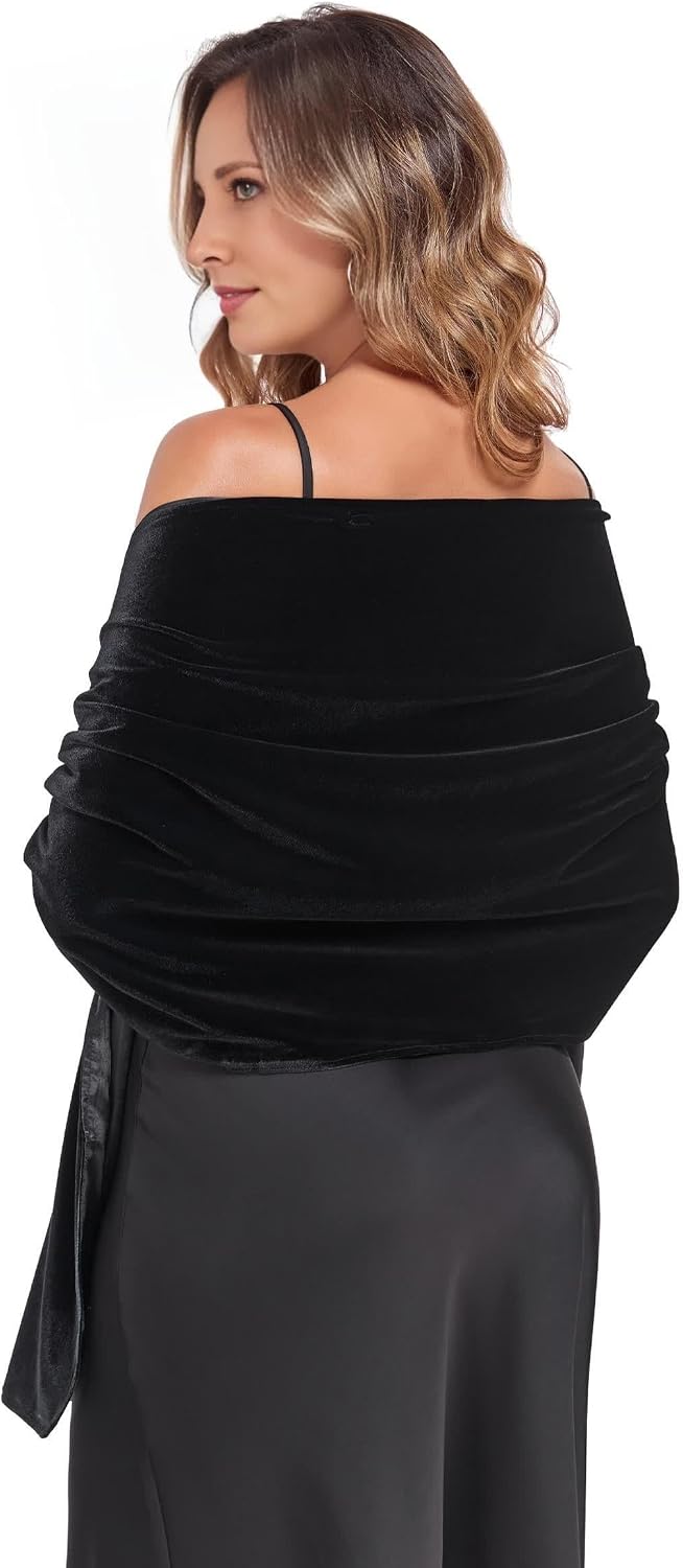 Velvet Shawl and Wraps for Evening Dresses