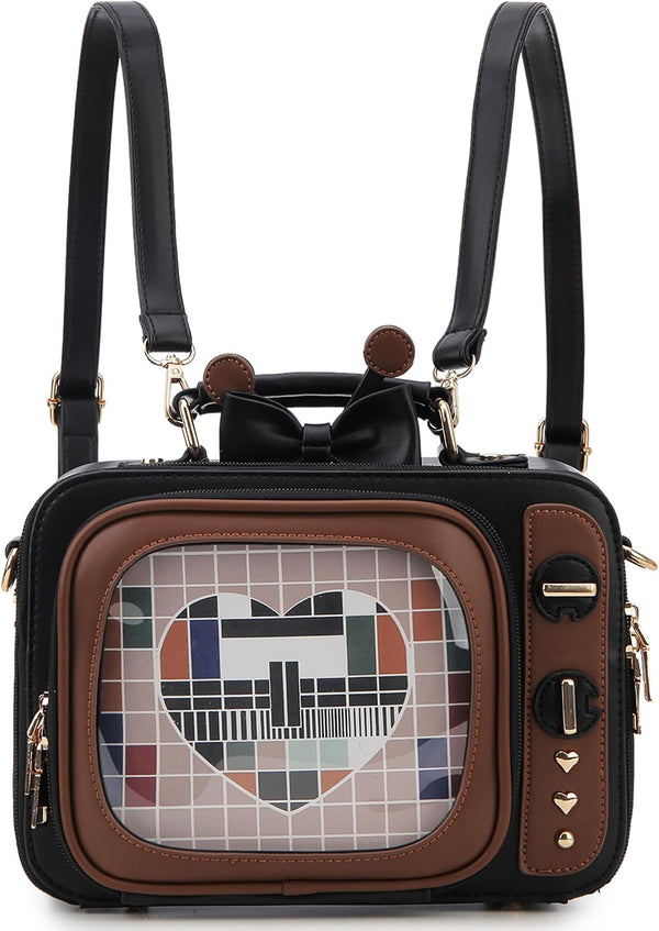 TV-Shaped Ita Bag Backpack — Cute Pin Display