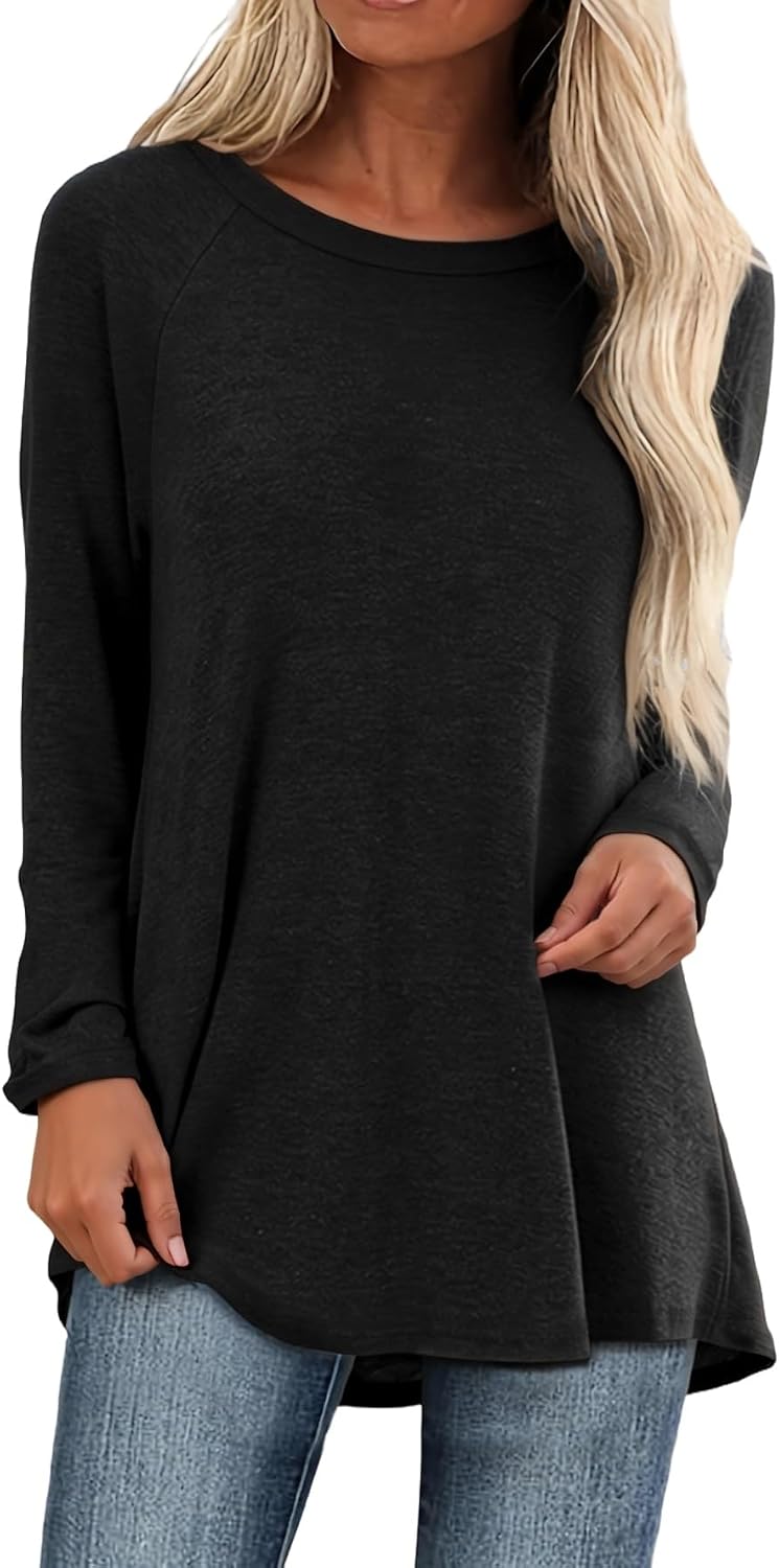 Tunic Tops for Women Loose Fit Dressy Long Sleeve for Leggings