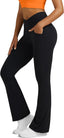 Flare Leggings For Women Yoga Pants With Pockets High Waisted