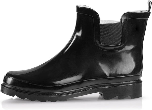 Womens Ankle Rain Boots - Ladies Waterproof Winter Spring