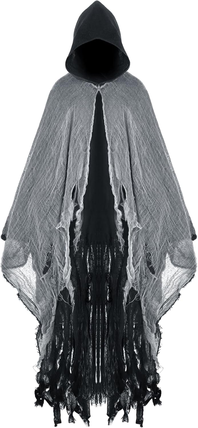 Geyoga Grim Reaper Costume for Adults, Halloween Cloak
