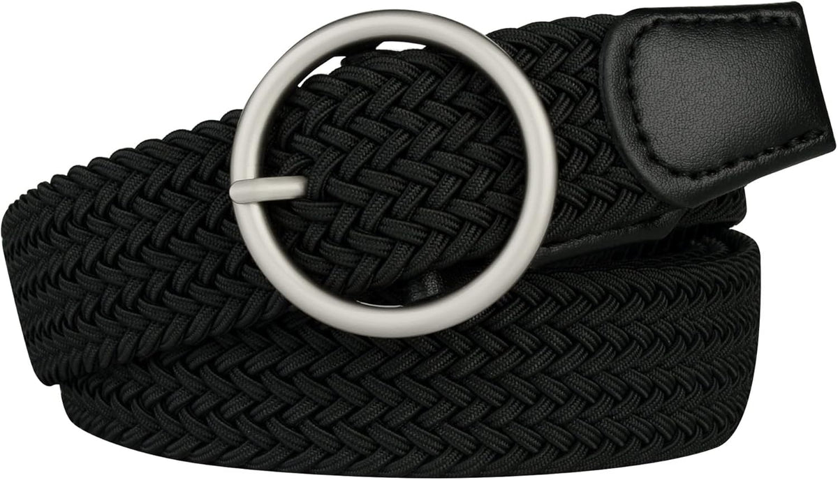 Womens Plus Size Belts 39 To 75inch Stretch Belt Black Elastic Belts