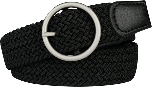 Womens Plus Size Belts 39 To 75inch Stretch Belt Black Elastic Belts