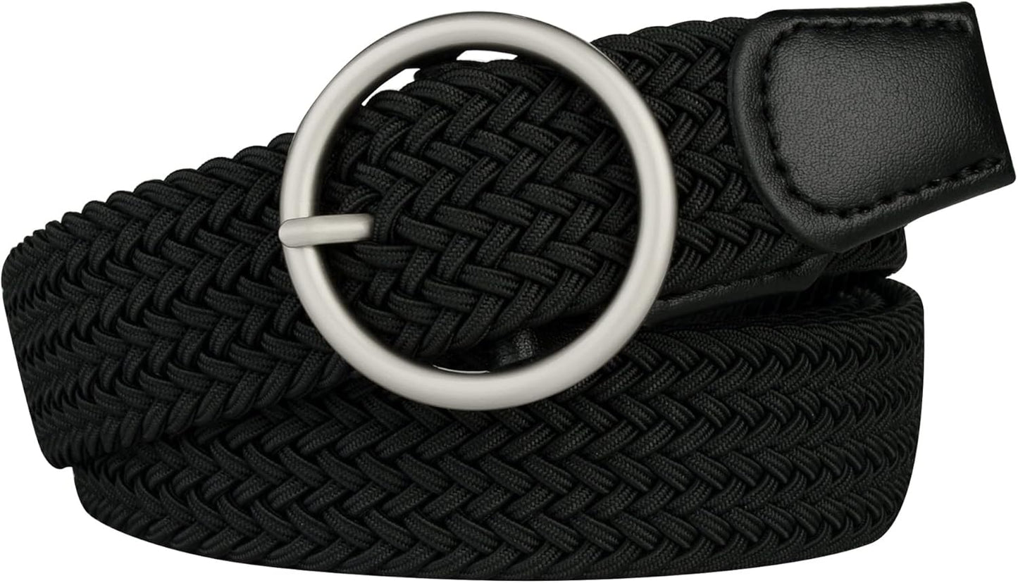 Womens Plus Size Belts 39 To 75inch Stretch Belt Black Elastic Belts