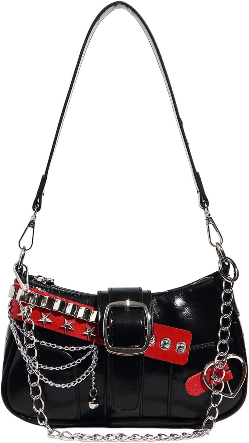 Women's Y2K Star Embroidery Shoulder Bag