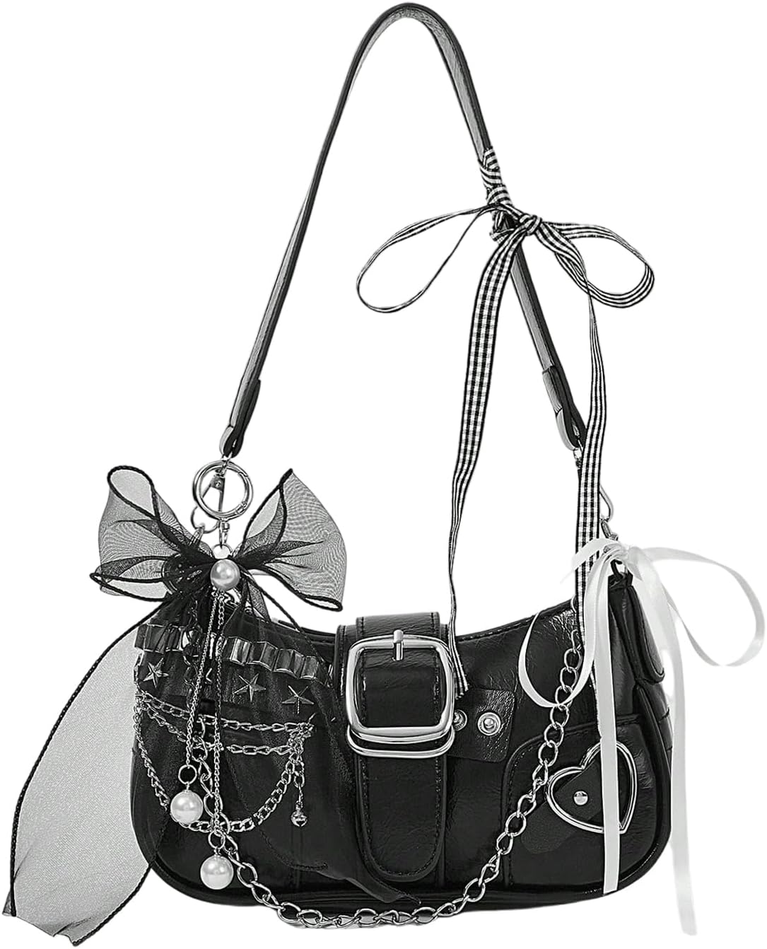 Women's Y2K Star Embroidery Shoulder Bag