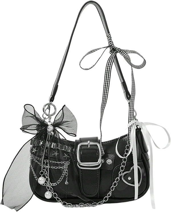 Women's Y2K Star Embroidery Shoulder Bag