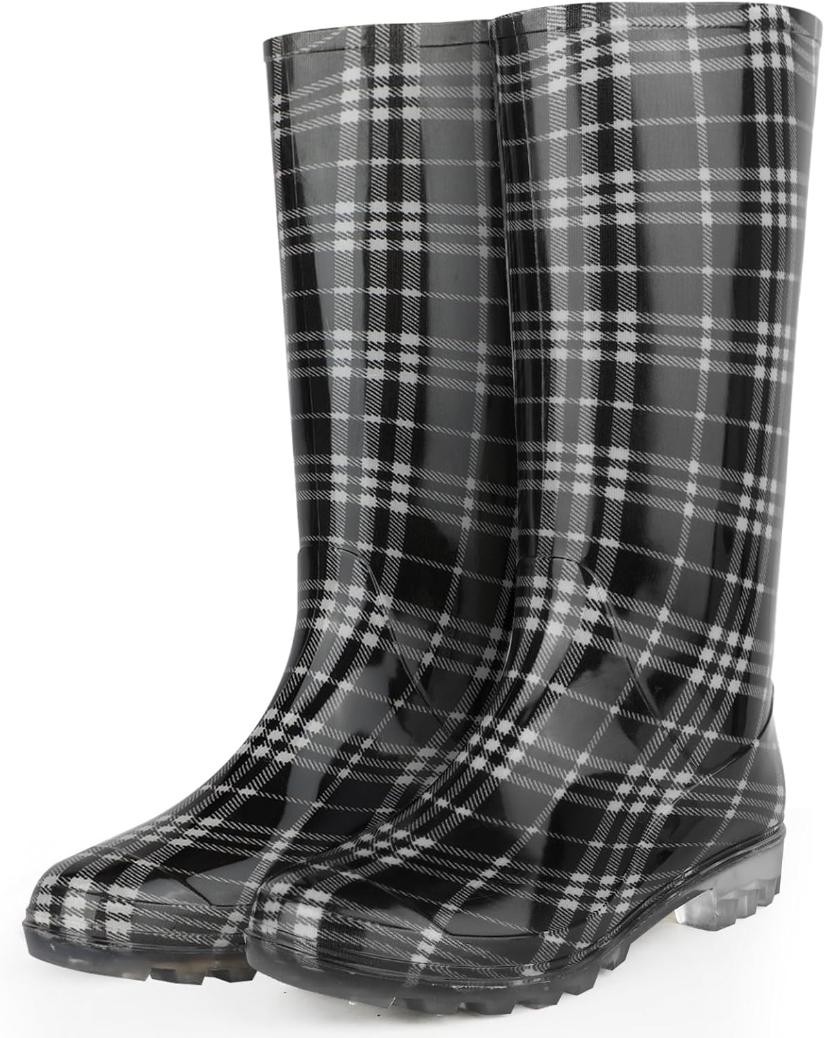 Tall Rain Boots For Women, Knee High Waterproof Slip On