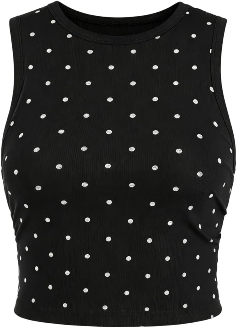 SOLY HUX Women's Tank Tops Y2K Summer Going Out Crop Top Concert Outfits