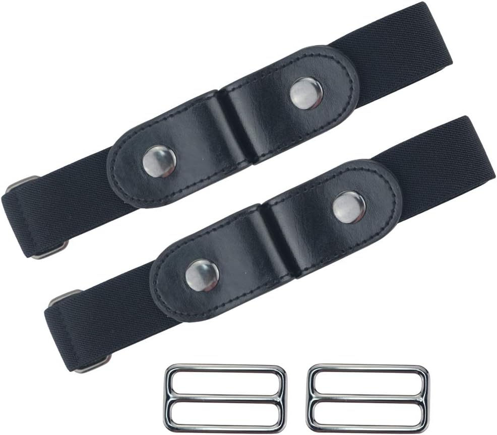 No Buckle Stretch Belt For Women Men, Elastic Invisible For Jeans