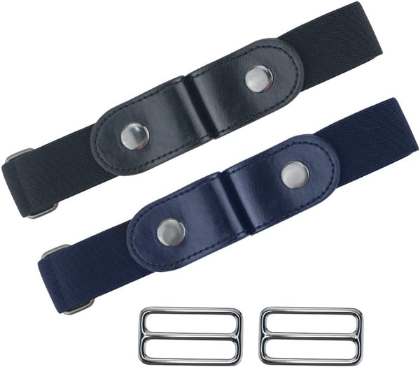 No Buckle Stretch Belt For Women Men, Elastic Invisible For Jeans