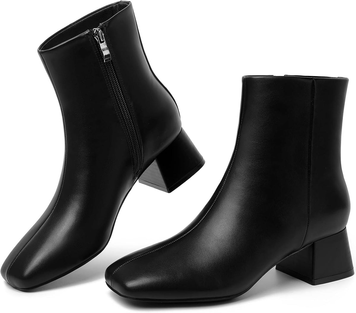 High Heel Boots for Women,Womens Platform Boot Heels Sexy Round Toe Lace UP High Heels Mid Calf Boots