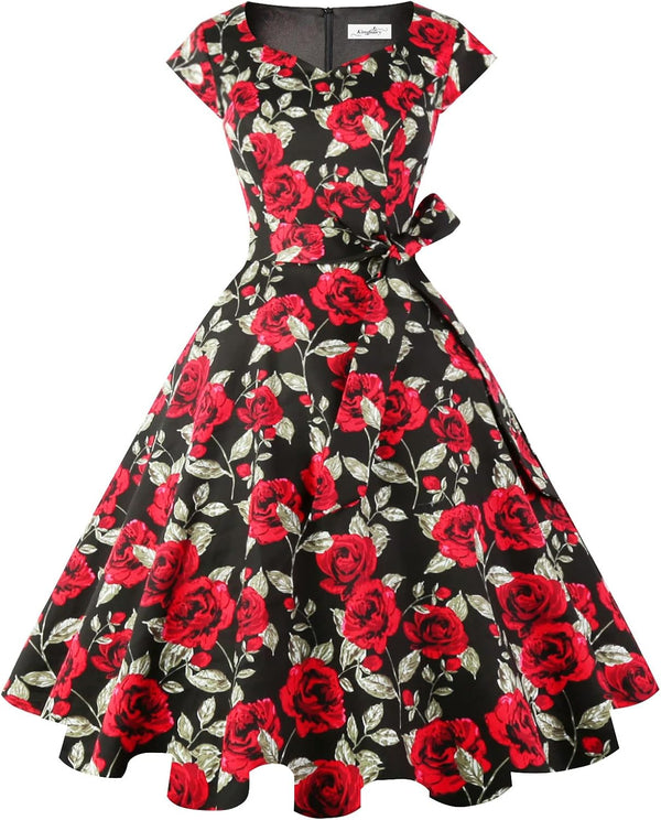 Women Vintage 1950s Dress Cocktail Dresses