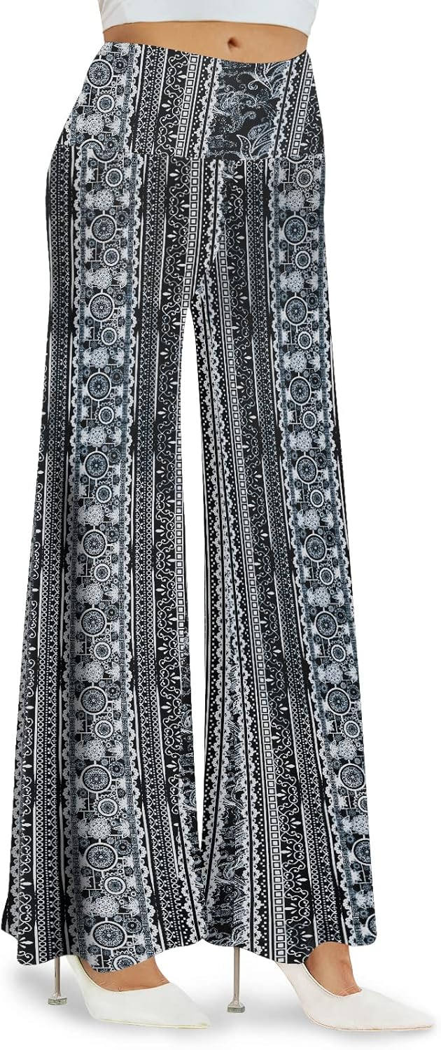 Women's Stretchy Wide Leg Palazzo Lounge Pants Casual Comfy