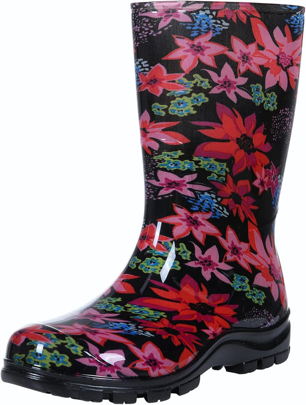 Women's Mid Calf Rain Boots