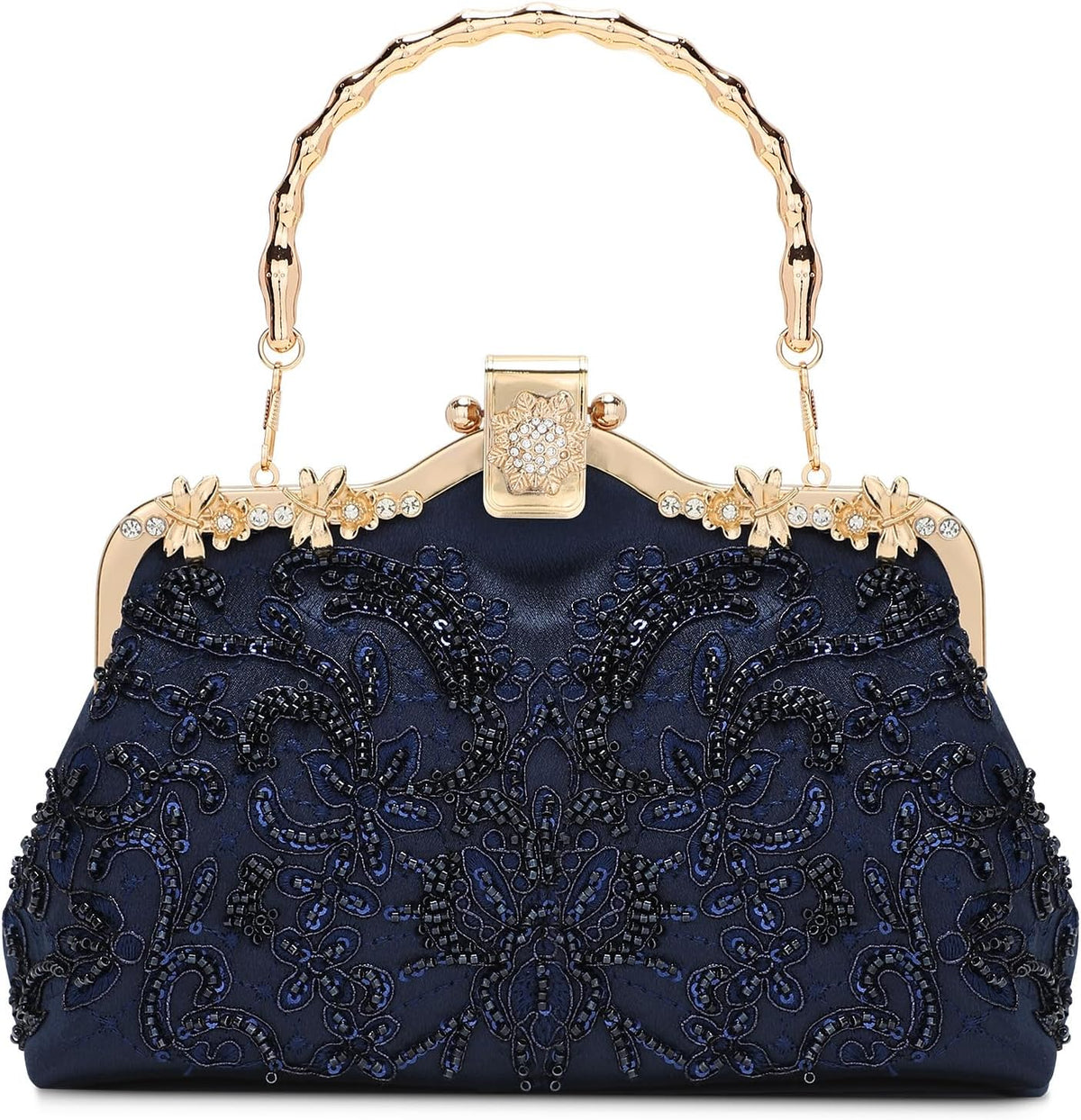 1920s Vintage Beaded Sequin Evening Clutch Main image