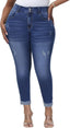 Womens Plus Size Skinny Jeans High Waisted Stretchy Classic