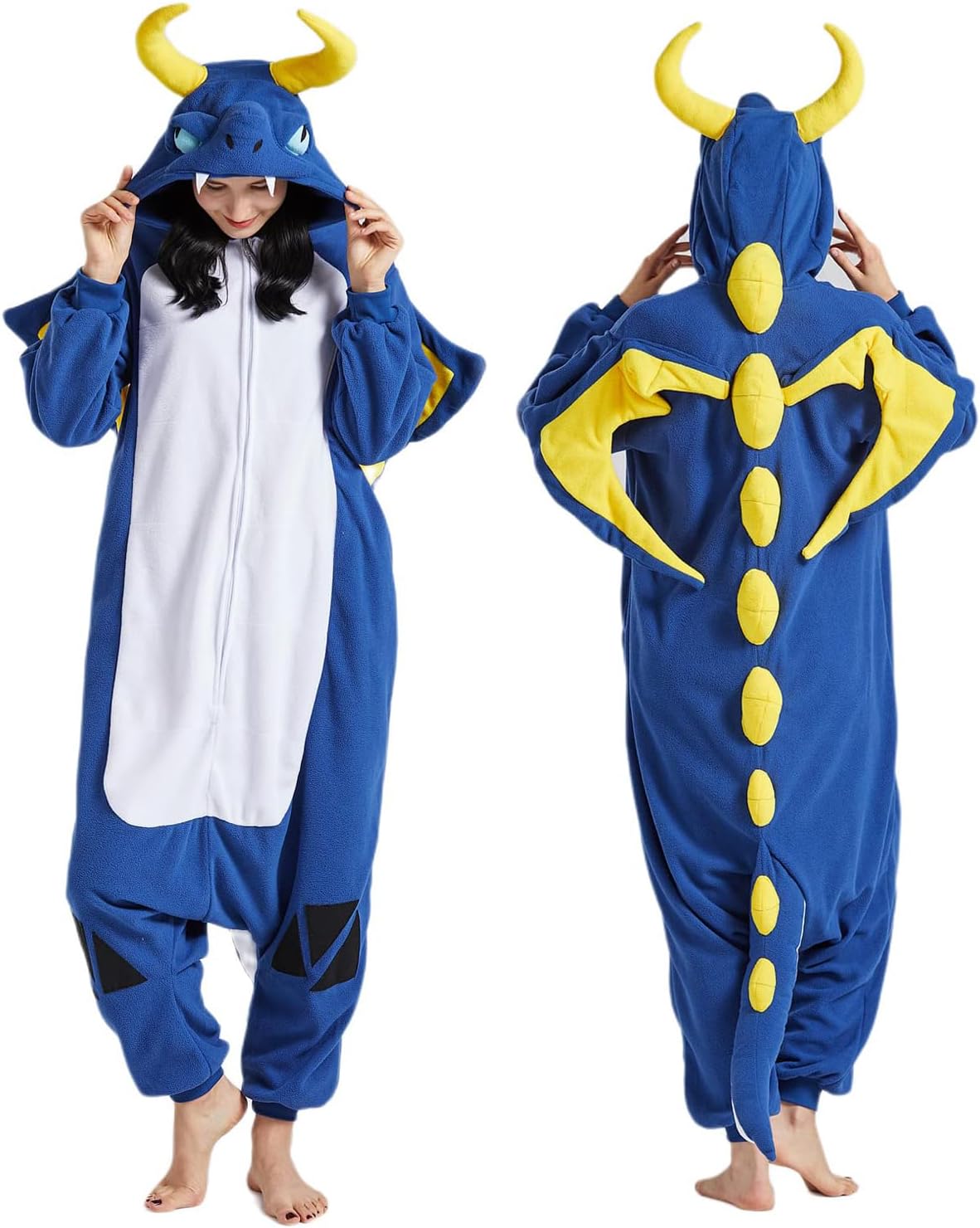 SAMGU Adult Onesie Animal Halloween Cosplay Costume One Piece Pajamas for Women and Men