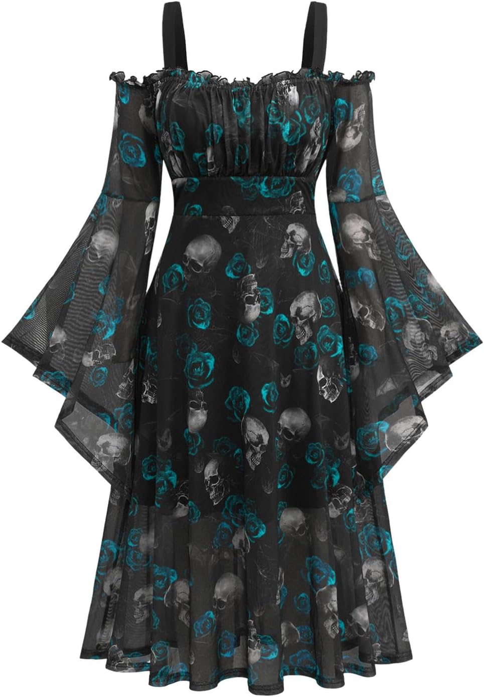 Rosegal Plus Size Women Renaissance Witch Costumes Dress