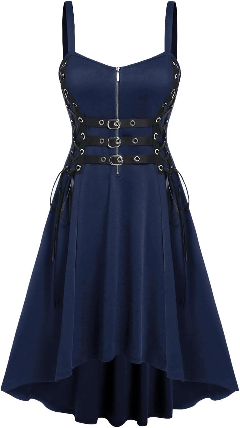 ROSE GAL Womens Plus Size Dresses Sleeveless Wrap Gothic Vintage 50S Spaghtti Strap Party Maxi Dress