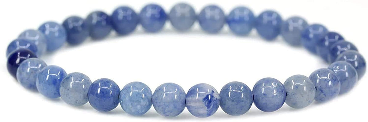 Angelstones Gemstones 6mm Round Beads Healing Crystal Bracelet for women