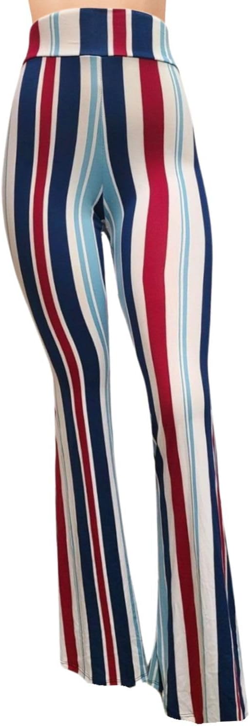 Women's High Waist Wide Leg Long Palazzo Bell Bottom