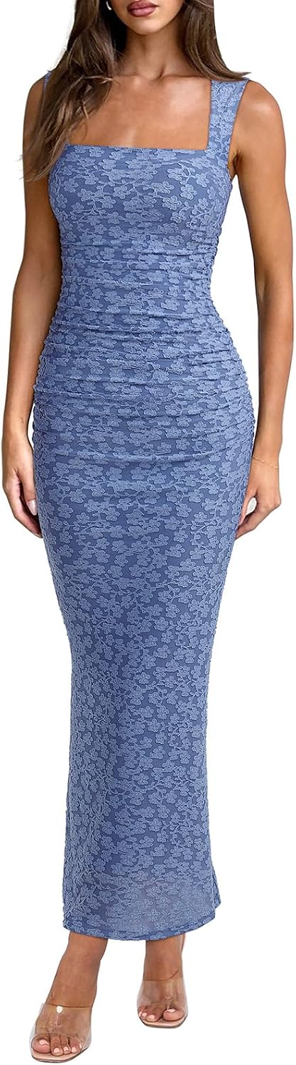 REORIA Summer Wedding Guest Maxi Dresses for Women