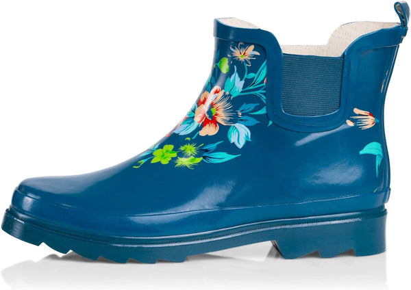 Womens Ankle Rain Boots - Ladies Waterproof Winter Spring