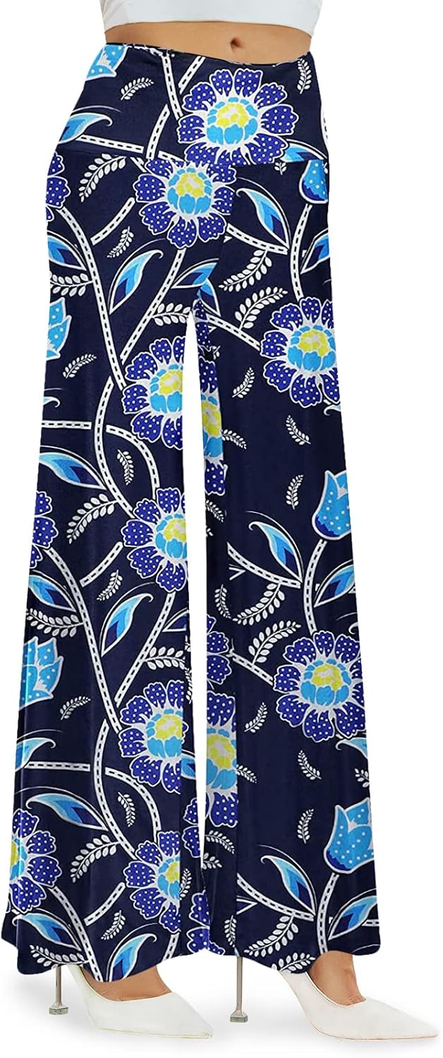 Women's Stretchy Wide Leg Palazzo Lounge Pants Casual Comfy