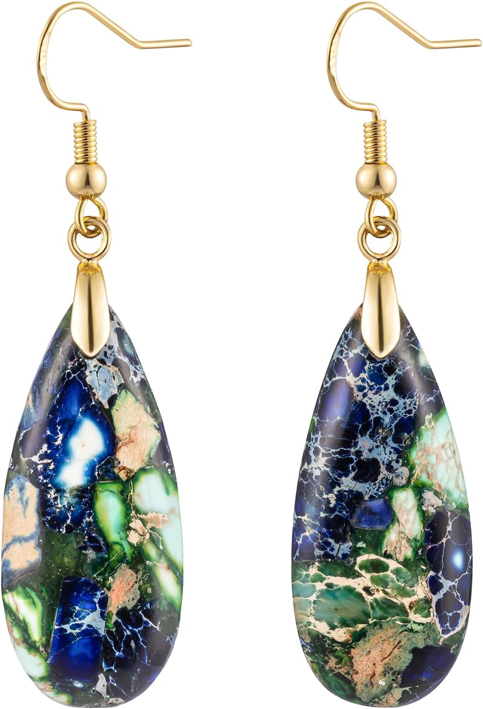 Imperial Jasper Teardrop Earrings