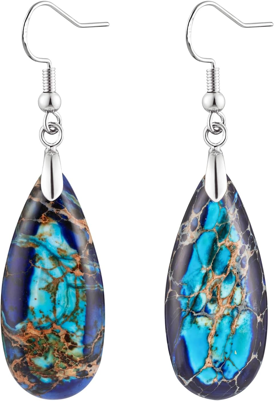 Imperial Jasper Teardrop Earrings