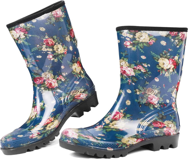 Women's Wide Calf Waterproof Rain Boots – Seamless Pvc Boots