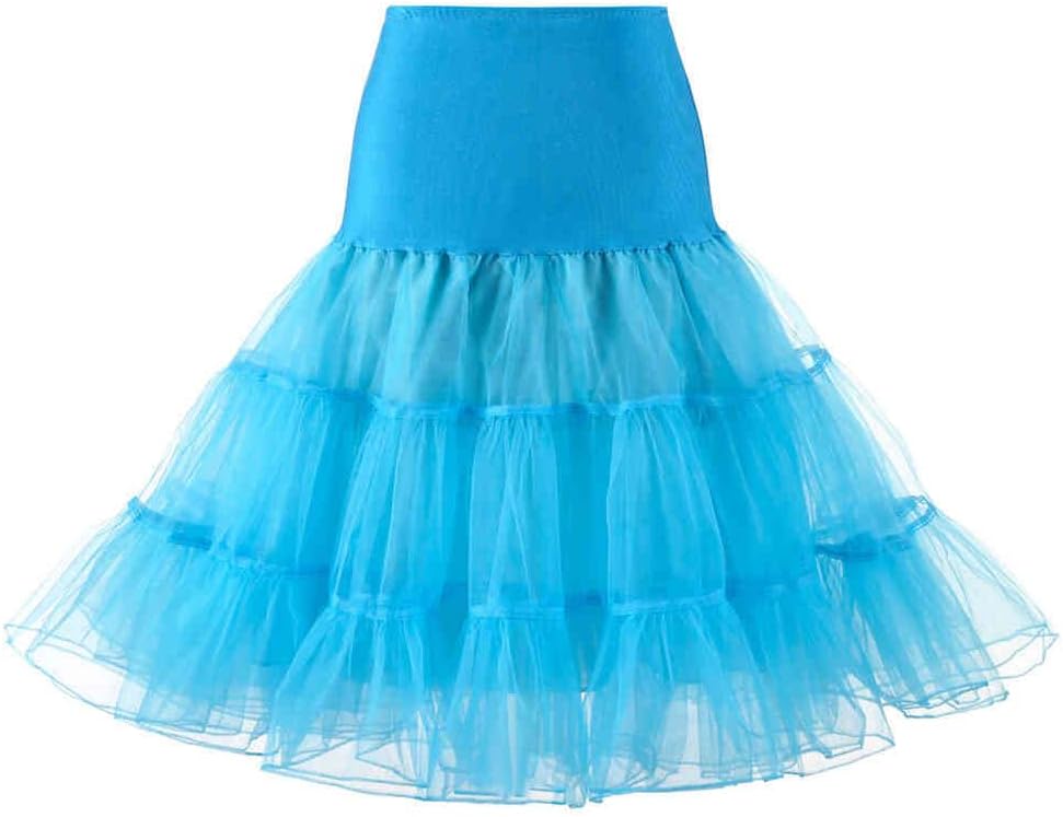 WOWBRIDAL Women's Vintage 50s Rockabilly Petticoat 25.59" Length Tutu Underskirt Main image