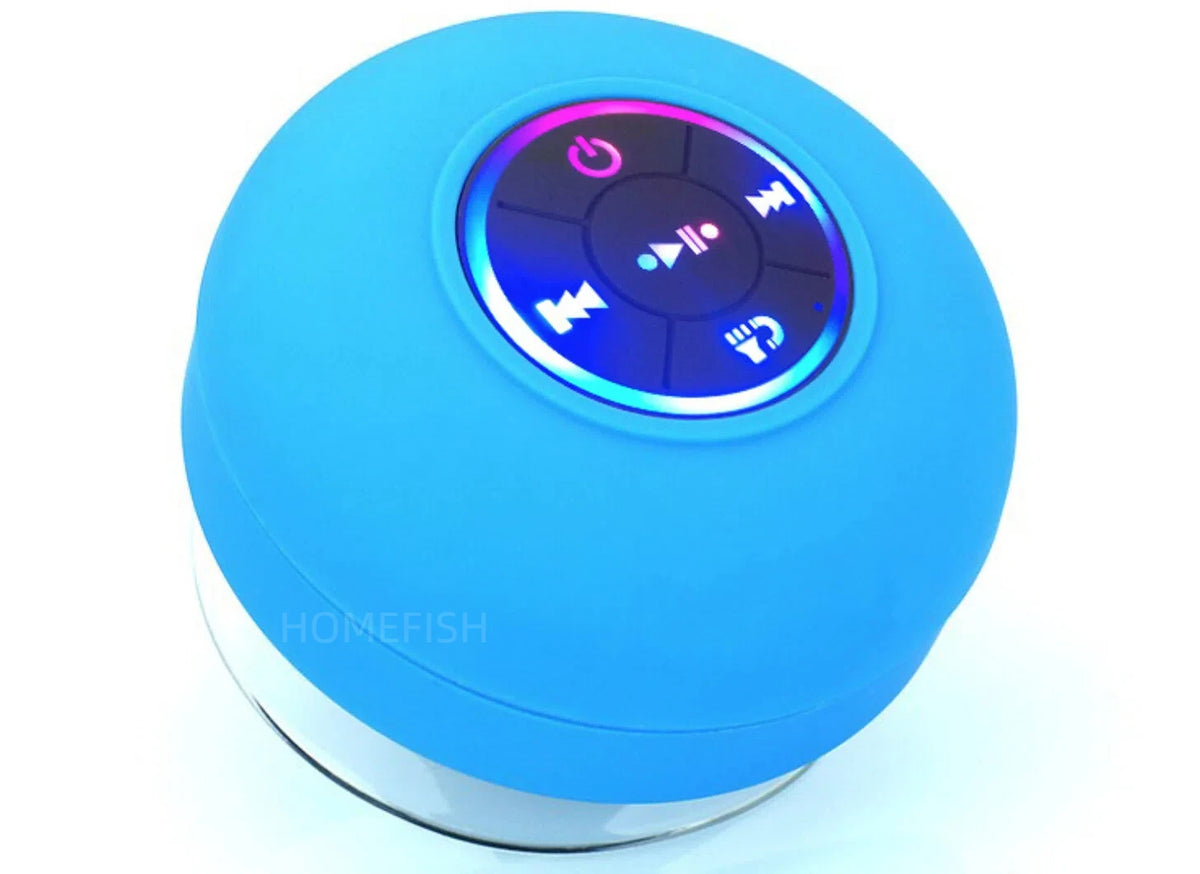 Waterproof Bluetooth Shower Speaker with RGB Light