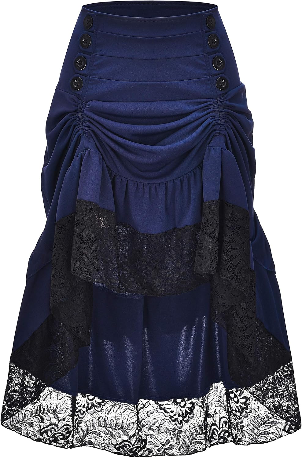 Alivila.Y Fashion Womens Gothic Steampunk Skirt Asymmetrical High Low Dress