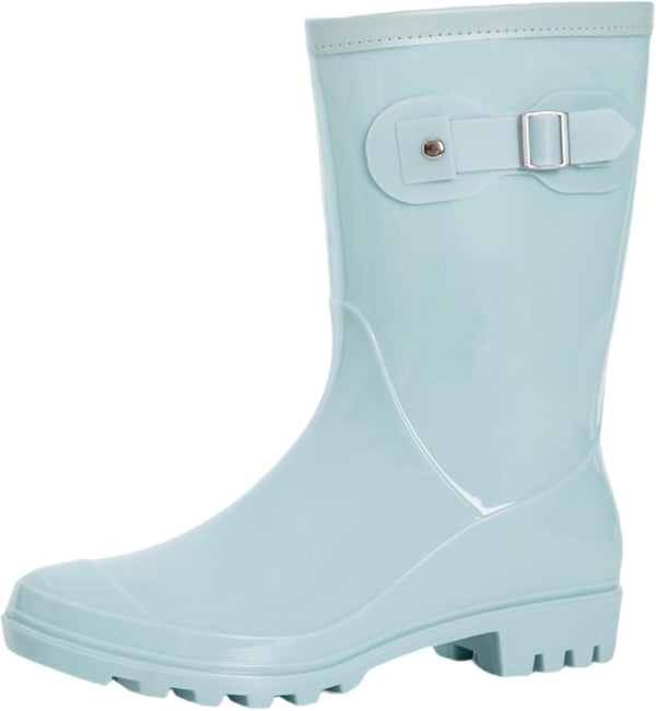 Women's Mid Calf Rain Boots Waterproof Fashion Shoes