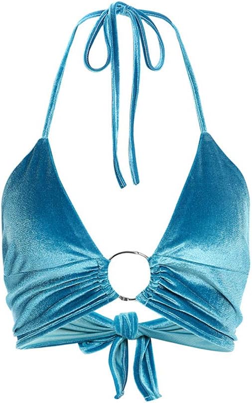 Women Halter Backless Camis Streetwear Club Patchwork Camisole Main image